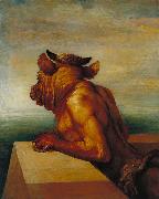 george frederic watts,o.m.,r.a. The Minotaur Sweden oil painting artist